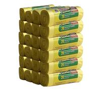 CSC - Bolsas de basura de 30 l con lazos, 480 unidades, bolsas de basura de 50 x 65 cm para cubo de basura bajo el fregadero, bolsas de basura para recogida selectiva interior, antigoteo y