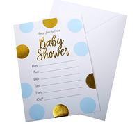 CSC Imports Neviti - Juego de obras - Baby Shower invitaciones con sobres, color azul, pack de 10 , color/modelo surtido