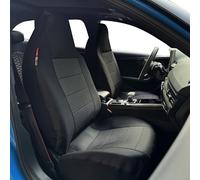 CSCOMFY Fundas de asiento para Jeep Wrangler 2/4 puertas delanteras, JK/JL/TJ/YJ 1987-2024, accesorios de lona para interior de automóvil, protector de camión resistente al agua (carbón negro)