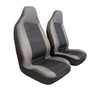 CSCOMFY Fundas de asiento para Jeep Wrangler de 2/4 puertas, JK/JL/TJ/YJ 1987-2024, accesorios de lona para interior de automóvil, protector de camión resistente al agua (carbón gris)