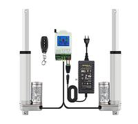 CSDASW Actuador Lineal síncrono, 1 Control 2 Actuador Lineal 50 mm 100 mm 150 mm 200 mm 300 mm 400 mm Motor Lineal de Carrera for Puertas y Ventanas(350mm Stroke,1500N 4mm s)