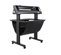 CSDASW Cortadora de Vinilo semiautomática de 28/34/53 Pulgadas, Plotter de Corte, Impresora con Soporte de Suelo, 3 Cuchillas, Pantalla LCD(720mm)