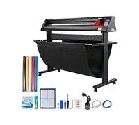 CSDASW Cortadora de Vinilo semiautomática de 28/34/53 Pulgadas, Plotter de Corte, Impresora con Soporte de Suelo, 3 Cuchillas, Pantalla LCD(870mm)