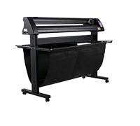 CSDASW Cortadora de Vinilo semiautomática de 28/34/53 Pulgadas, Plotter de Corte, Impresora con Soporte de Suelo, 3 Cuchillas, Pantalla LCD(1350mm)