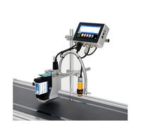 CSDASW Impresora de inyección de Tinta Industrial en línea 130PLUS con Boquilla de 12,7/25,4 mm y Pantalla de 4,3 Pulgadas, código de Barras QR, número de Lote, Logotipo, Fecha.(12.7mm Without Ink)