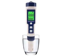 CSDASW Medidor de Temperatura salinidad TDS EC PH 5 en 1, Monitor Digital Calidad del Agua, probador for Piscinas SPA, acuarios Hidroponía y acuarios(EZ-9909A)