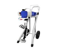 CSDASW Pulverizador de émbolo multifuncional, parada automática al apagar la pistola, diseño soporte empuje manual Revestimiento de pared