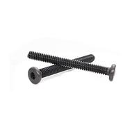 cSeao 10 tornillos negros de 5/16-18 x 3-1/2 pulgadas, pernos de cabeza Allen con una llave hexagonal