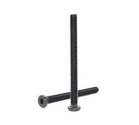 cSeao 12 tornillos negros de 5/16-18 x 3-1/4 pulgadas con una llave hexagonal