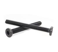 cSeao 12 tornillos negros de 5/16-18 x 3-3/4 pulgadas con una llave hexagonal