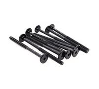 cSeao Paquete de 10 pernos de conector de cabeza Allen de 1/4"-20, 100 mm, negro, 5 pulgadas