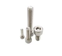 CSFFA 10 piezas M3 M4 M5 M6 M8 304 A2 acero inoxidable negro grado 12.9 acero DIN912 cabeza hueca hexagonal tornillo Allen L = 5-100 mm(304 stainless steel,35MM_M8)