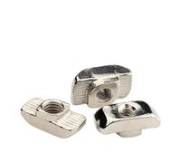 CSFFA 10 UNIDS/LOTE M3 M4 M5 M6 M8 EU20# 30# 40# 45# Tuerca en T deslizante con ranura, tuerca de martillo, conector fijo extrusión aluminio(EU40,M5 x10pcs)