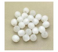 CSFFA 12mm 500 Uds. Cuentas de Resina en Forma de Tambor for Pulsera/Collar/Pendientes de Navidad Hechos a Mano, Piezas de Bricolaje. Hallazgos de joyería(White)