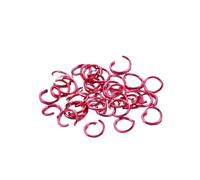 CSFFA 300 Piezas/Bolsa de 6, 8 y 10 mm, Anillos de Salto Abiertos de Colores, Conectores de Anilla Dividida for Hacer Joyas DIY, Accesorios y Suministros(Rose_6mm X 300pcs)