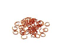 CSFFA 300 Piezas/Bolsa de 6, 8 y 10 mm, Anillos de Salto Abiertos de Colores, Conectores de Anilla Dividida for Hacer Joyas DIY, Accesorios y Suministros(Red Gold_6mm X 300pcs)
