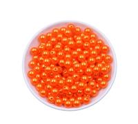 CSFFA 50-1000 Cuentas de Perla de imitación ABS con Agujero, 4/6/8/10/12 mm, Redondas, de plástico acrílico, espaciadoras for bisutería DIY.(Lavender_4mm x 500pcs)