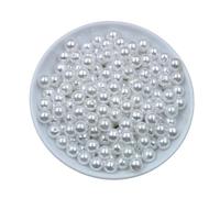 CSFFA 50-1000 Cuentas de Perla de imitación ABS con Agujero, 4/6/8/10/12 mm, Redondas, de plástico acrílico, espaciadoras for bisutería DIY.(Pink_3mm x 400pcs)