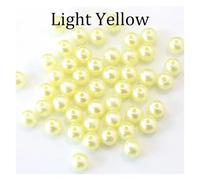 CSFFA 50-1000 Cuentas de Perla de imitación ABS con Agujero, 4/6/8/10/12 mm, Redondas, de plástico acrílico, espaciadoras for bisutería DIY.(Multi_8mm x 100pcs)