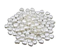 CSFFA 50 Cuentas de corazón de Amor, Perlas de imitación acrílicas for Hacer Joyas, Cuentas espaciadoras Sueltas, Accesorios for Collares y Pulseras.(Heart 10x11mm)