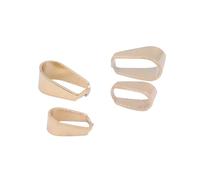 CSFFA 50 unids/Lote 3x7mm 4x9mm 5x10mm Colgante Chapado en Oro pellizco for fabricación de joyería DIY Colgante Collar Accesorios(5x10mm)