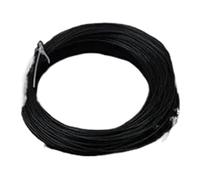 CSFFA 5M 10/11/13/14/18/20/22/24/26/28/30 AWG FEP Cable Aislado PTFE Plateado Cable de Cobre OFC Audio HiFi Altavoz Auriculares DIY(Black,20AWG 1.5mm Sq0.5)