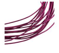 CSFFA Alambre de Cobre Chapado en Oro y Plata for Manualidades, Calibre 10, Flexible, de Metal francés, for Hacer Joyas, Bordar y Abalorios.(Bright Wire-Purple)