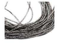 CSFFA Alambre de Cobre Chapado en Oro y Plata for Manualidades, Calibre 10, Flexible, de Metal francés, for Hacer Joyas, Bordar y Abalorios.(Square Wire-Hematite)