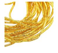 CSFFA Alambre de Cobre Chapado en Oro y Plata for Manualidades, Calibre 10, Flexible, de Metal francés, for Hacer Joyas, Bordar y Abalorios.(Square Wire-Gold)