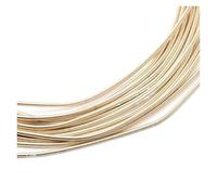 CSFFA Alambre de Cobre Chapado en Oro y Plata for Manualidades, Calibre 10, Flexible, de Metal francés, for Hacer Joyas, Bordar y Abalorios.(Matte wire-01)