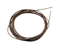 CSFFA Alambre de Cobre Chapado en Oro y Plata for Manualidades, Calibre 10, Flexible, de Metal francés, for Hacer Joyas, Bordar y Abalorios.(Hard Wire-Coffee)