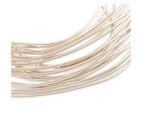 CSFFA Alambre de Cobre Chapado en Oro y Plata for Manualidades, Calibre 10, Flexible, de Metal francés, for Hacer Joyas, Bordar y Abalorios.(Bright Wire-SSHA)