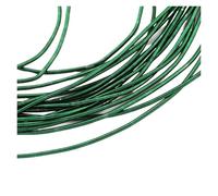 CSFFA Alambre de Cobre Chapado en Oro y Plata for Manualidades, Calibre 10, Flexible, de Metal francés, for Hacer Joyas, Bordar y Abalorios.(Bright Wire-Green)