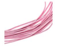 CSFFA Alambre de Cobre Chapado en Oro y Plata for Manualidades, Calibre 10, Flexible, de Metal francés, for Hacer Joyas, Bordar y Abalorios.(Matte Wire-Pink)