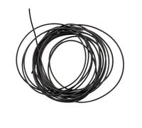 CSFFA Alambre de Cobre Chapado en Oro y Plata for Manualidades, Calibre 10, Flexible, de Metal francés, for Hacer Joyas, Bordar y Abalorios.(Hard Wire-Black)