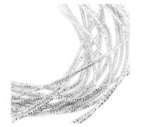 CSFFA Alambre de Cobre Chapado en Oro y Plata for Manualidades, Calibre 10, Flexible, de Metal francés, for Hacer Joyas, Bordar y Abalorios.(Square Wire-Silver)