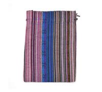 CSFFA Bolsa de tela de lino y algodón a rayas, paquete de joyería for regalo de dulces, paquete de almacenamiento con cordón, bolsa reutilizable de bolsillo, venta al por mayor, 50 Uds.(10,13x18cm)