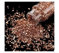 CSFFA Botella de 30 g de Piedras trituradas de Vidrio, Rellenos de Resina for moldes de Resina epoxi DIY, Cristales Irregulares, decoración de uñas, fabricación de Joyas(Orange Red)