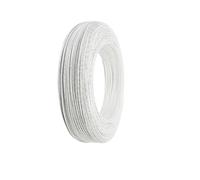 CSFFA Cable de Cobre estañado con Aislamiento FEP de PTFE de Alta Temperatura UL1332 de 1 m, calibres AWG 30, 28, 26, 24, 22, 20, 18, 16, 14, 13, 12, 11 y 10 for Impresora 3D.(White,24AWG)