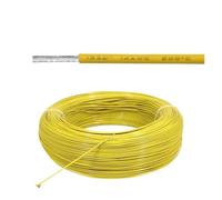 CSFFA Cable de Cobre estañado OFC Resistente al ácido, 1M-50M, UL1332, PTFE, FEP, Aislado, 30, 28, 26, 24, 22, 20, 18, 16, 14, 12AWG(Yellow,5 Meters,28AWG)
