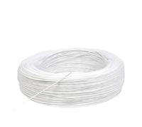 CSFFA Cable de Cobre estañado OFC Resistente al ácido, 1M-50M, UL1332, PTFE, FEP, Aislado, 30, 28, 26, 24, 22, 20, 18, 16, 14, 12AWG(White,5 Meters,22AWG)