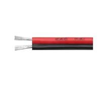 CSFFA Cable de Doble núcleo UL2468 de 2~50m 30 28 26 24 22 20 18 16AWG OFC Cable LED Paralelo eléctrico de extensión de PVC con Aislamiento de Cobre estañado(Red-Black,2 Meters,26AWG (0.15mm2))
