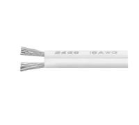 CSFFA Cable de Doble núcleo UL2468 de 2~50m 30 28 26 24 22 20 18 16AWG OFC Cable LED Paralelo eléctrico de extensión de PVC con Aislamiento de Cobre estañado(White-White,10 Meters,20AWG (0.5mm2))