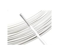 CSFFA Cable electrónico Chapado en Plata con Aislamiento FEP de 2m, Cable de Cobre de señal HiFi de Alta pureza OFC 0,06 0,08 0,12 0,2 0,35 0,5 1 2 4 6 10mm(White,7AWG 5.6mm Sq10.0)