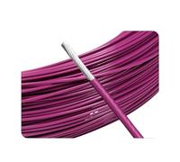 CSFFA Cable electrónico Chapado en Plata con Aislamiento FEP de 2m, Cable de Cobre de señal HiFi de Alta pureza OFC 0,06 0,08 0,12 0,2 0,35 0,5 1 2 4 6 10mm(Purple,24AWG 1.1mm Sq0.2)