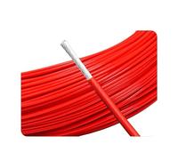 CSFFA Cable electrónico Chapado en Plata con Aislamiento FEP de 2m, Cable de Cobre de señal HiFi de Alta pureza OFC 0,06 0,08 0,12 0,2 0,35 0,5 1 2 4 6 10mm(Red,28AWG 0.8mm Sq0.08)