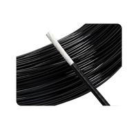 CSFFA Cable electrónico Chapado en Plata con Aislamiento FEP de 2m, Cable de Cobre de señal HiFi de Alta pureza OFC 0,06 0,08 0,12 0,2 0,35 0,5 1 2 4 6 10mm(Black,30AWG 0.68mm Sq0.06)