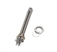 CSFFA Calentador de Agua instantáneo DN25 de 1 Pulgada, 220 V, Calentador de Agua Solar, 1500 W, Caldera de Vapor de Acero Inoxidable 304, tubería de 200 mm con Tuerca(with locknut)