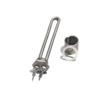 CSFFA Calentador de Agua Solar con Rosca G1 de DN25/1 Pulgada, 12 V/24 V/36 V/48 V, Tubo de Acero Inoxidable 304, 1 U, con Tuerca for Piscina.(with Internal Nut,24V_600W 200MML 304SS)