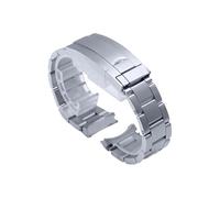 CSFFA Correa de reloj impermeable de acero inoxidable de 20mm de ancho con longitud ajustable adecuada for varios accesorios de reloj DIY(Three baht belt)